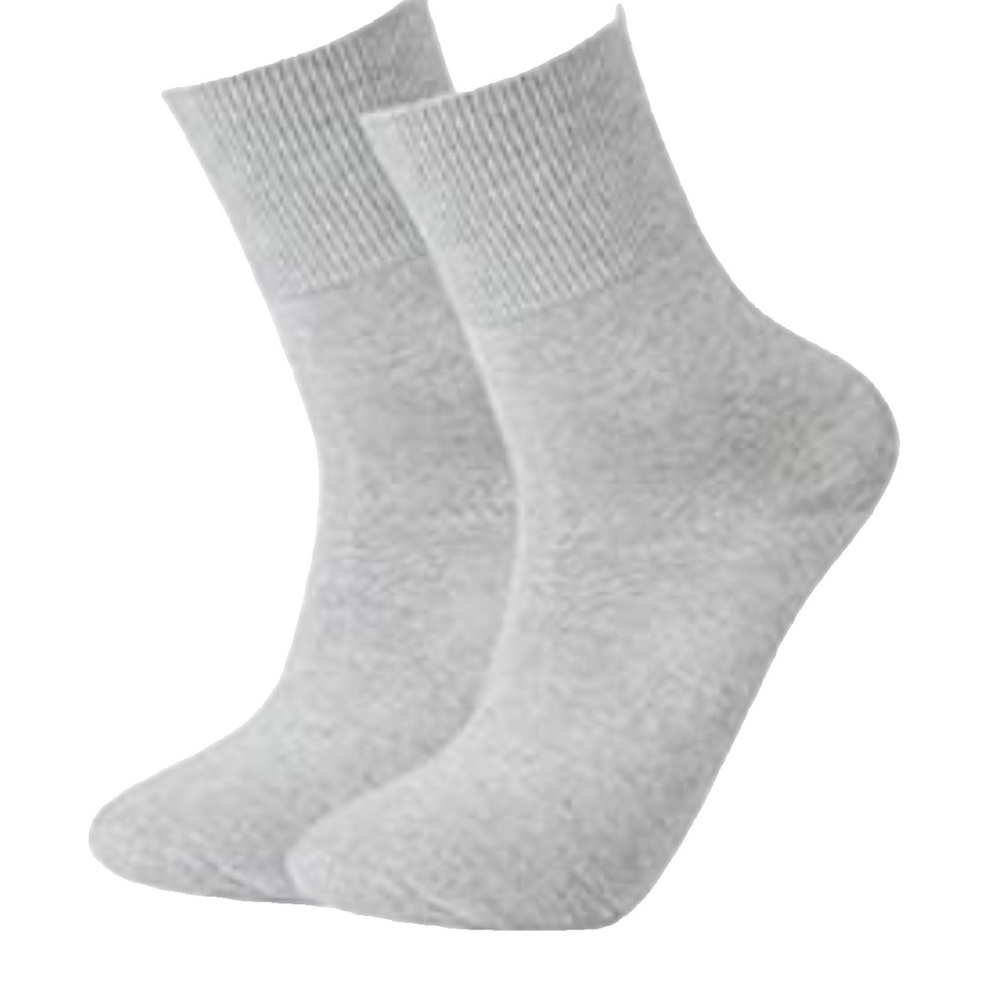 3/$15 Rainbow NON BINDING SOCKS Grey